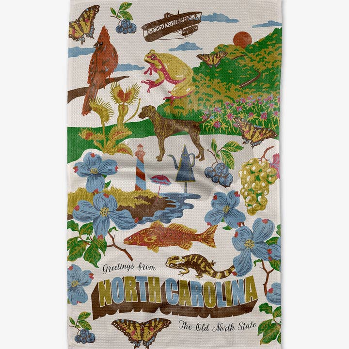 Tea Towel | Greetings from North Carolina