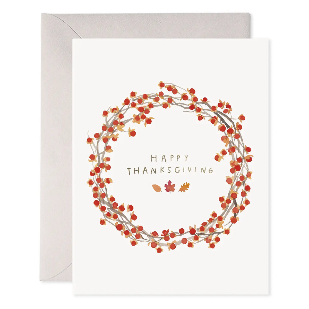 Greeting Card | Autumn Berry Wreath Thanksgiving