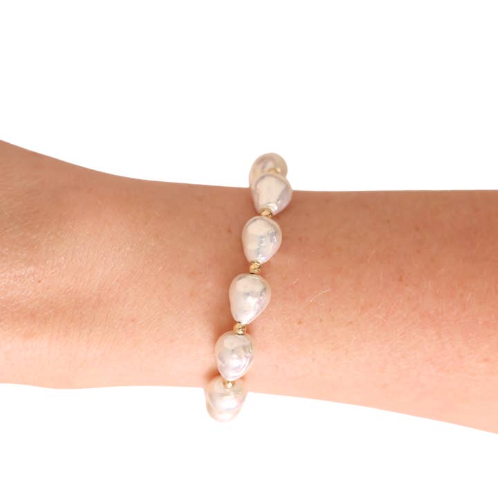 Saylor Pearl Bracelet | Gold