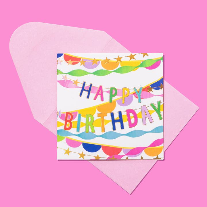 Enclosure Card - Birthday Streamers