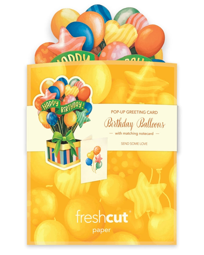 Mini Pop-Up Greeting Cards | Birthday Balloons