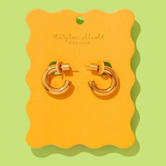 Small Hoop Earrings | Gold-Plated | Terry