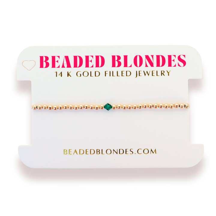 Birthstone Swarovski Crystal Bracelet | May