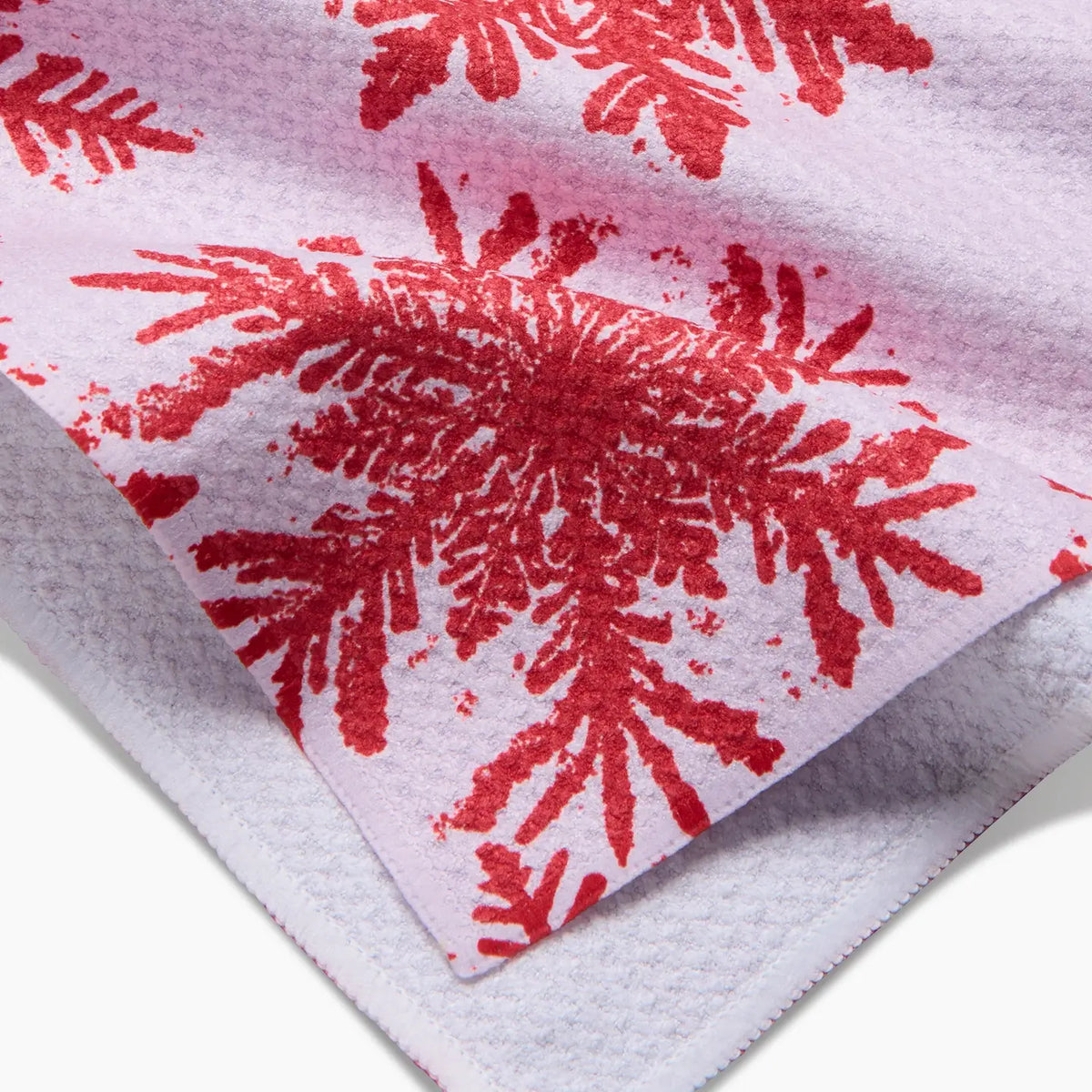 Tea Towel | Snowy Days Red