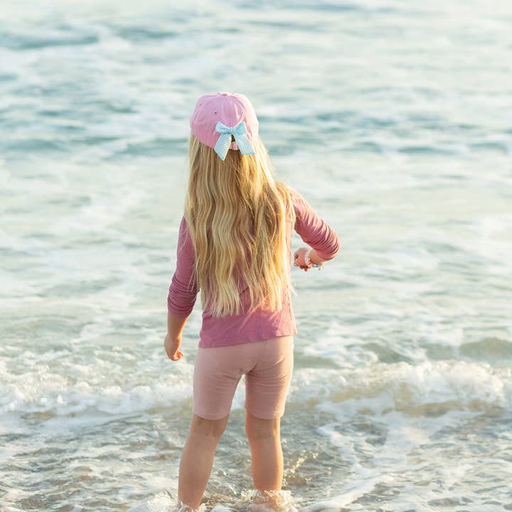 Baseball Hat | Pink Mermaid Bow | Youth