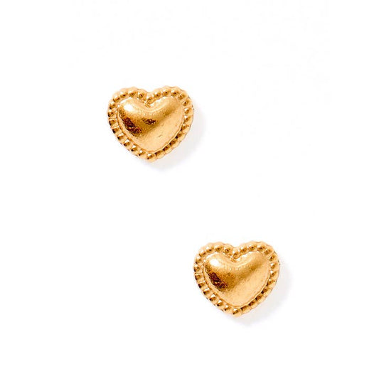 Screwback Stud Earrings | Violet Heart