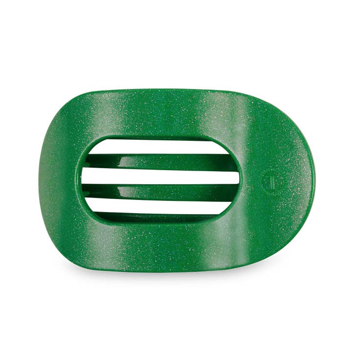 Teleties Flat Round Clip | Shamrock Shimmer | Assorted Sizes