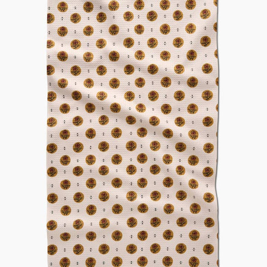 Tea Towel | Artisanal Floral Cream
