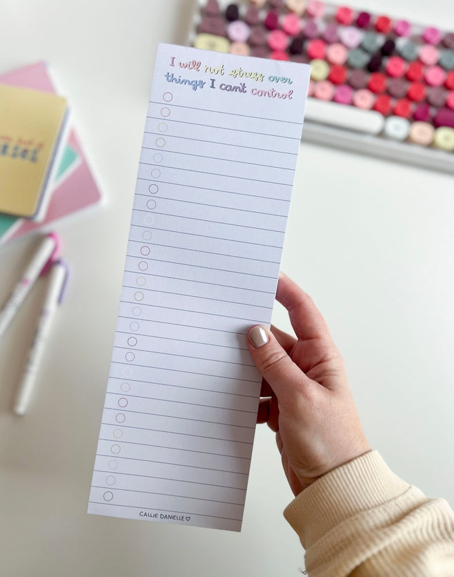 To-Do List Notepad | I Will Not Stress