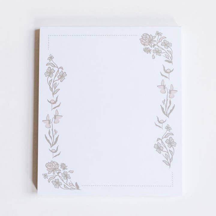 Large Notepad | Clover Border