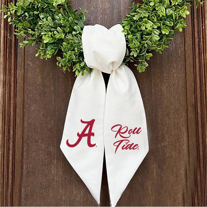 Embroidered Logo Wreath Sash | Alabama