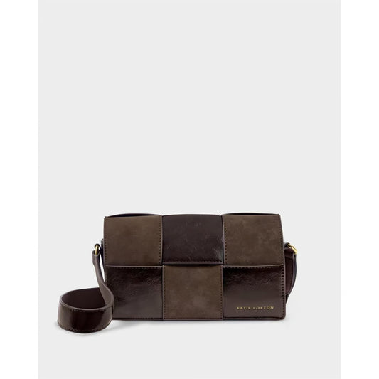 Taya Suedette Crossbody Bag | Bitter Chocolate