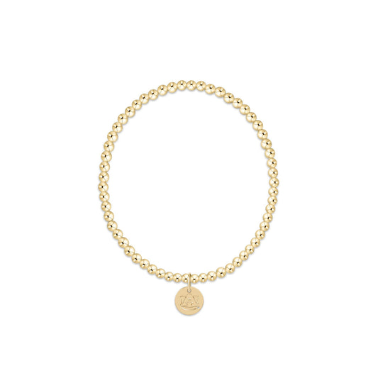 eCOLLEGIATE Gold 3mm Bracelet | Auburn