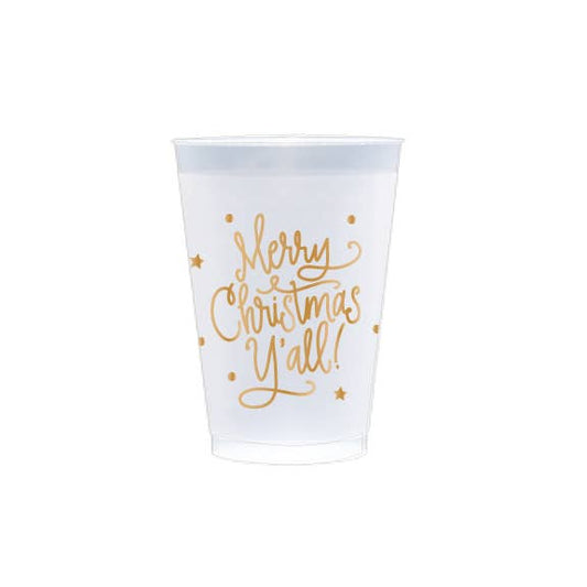 Frosted Cups | Merry Christmas Y'all | 20 oz