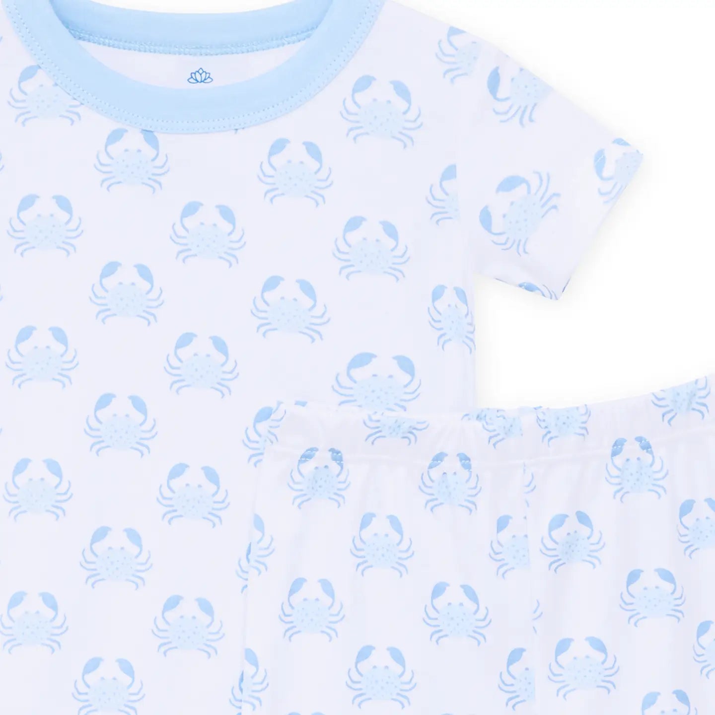 Little Crawlers Short Pajamas | Light Blue