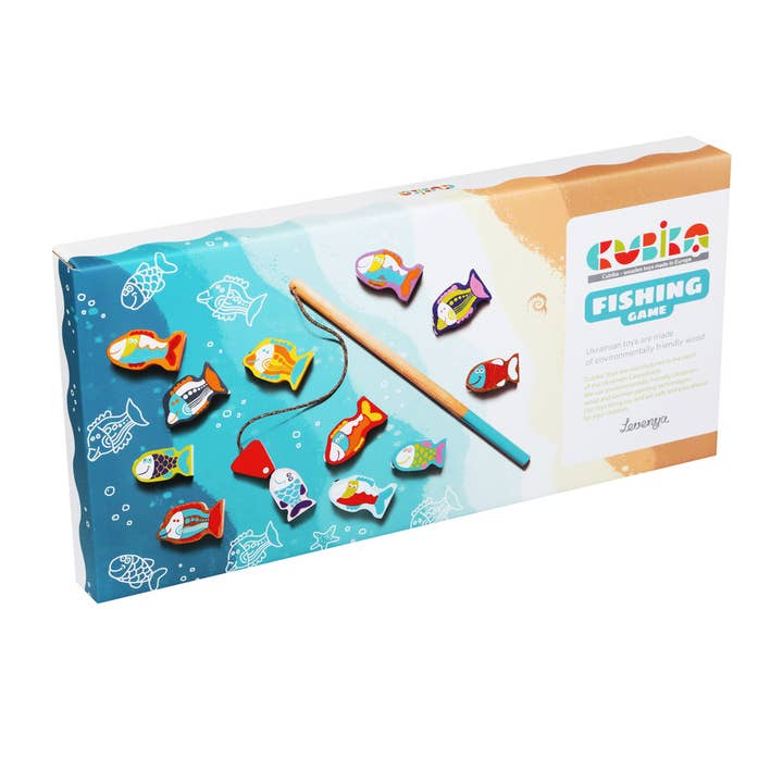 Cubika | Wooden Toy Fishing Game