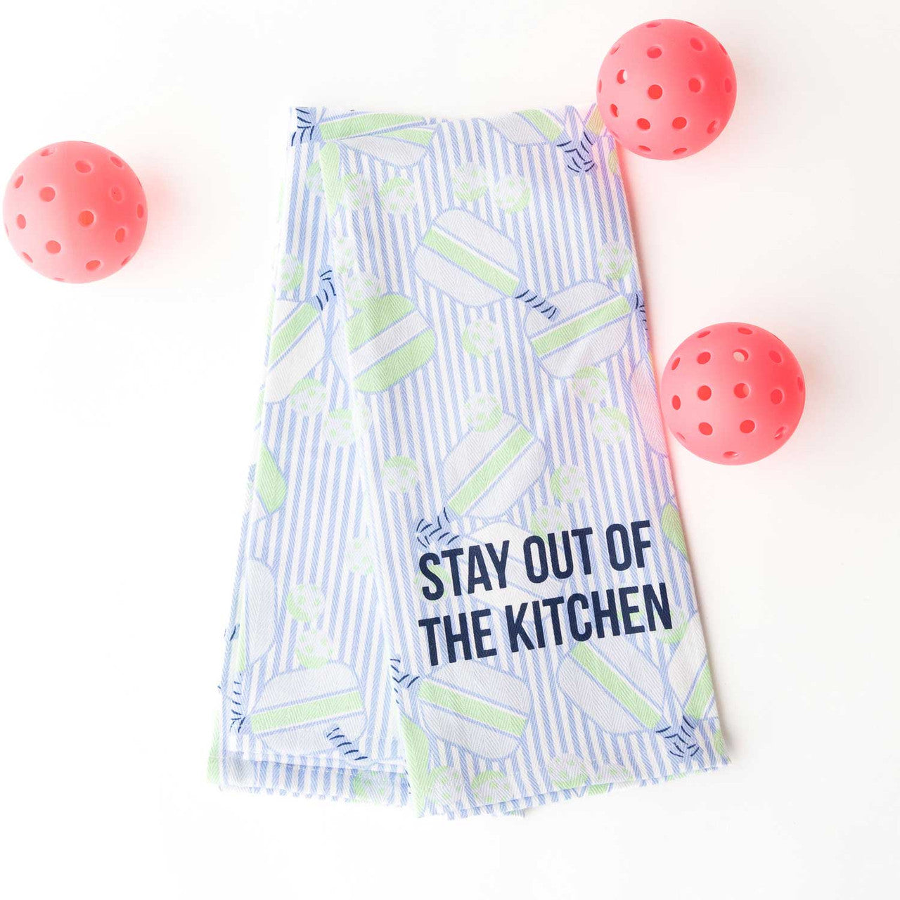 Kitchen Towel Set | Blue Pickleball Stripe