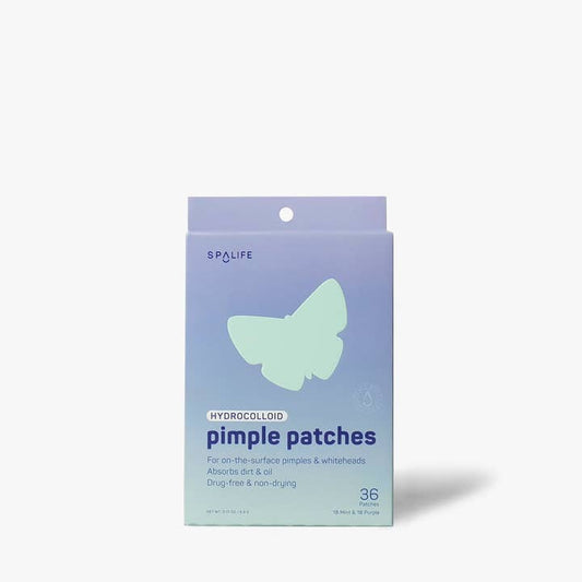 Hydrocolloid Pimple Patches | Mint & Purple Butterfly