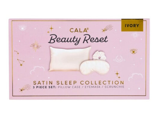 Cala Satin Sleep 3 Piece Set - Ivory