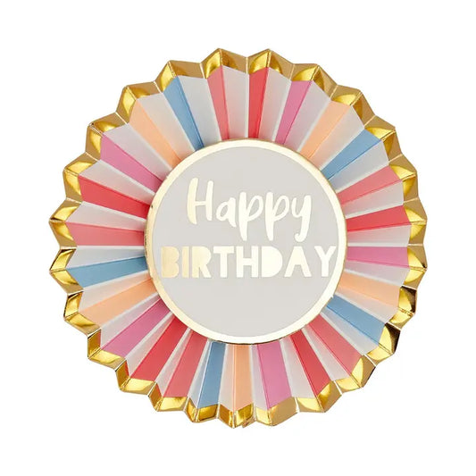 Happy Birthday Badge | Rose Gold