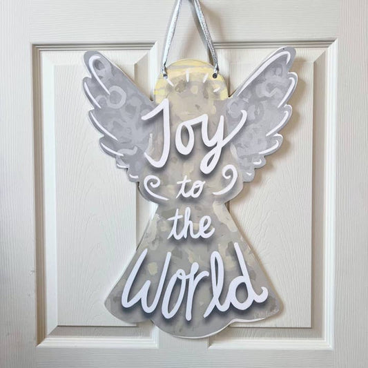Door Hanger | Joy To the World Angel