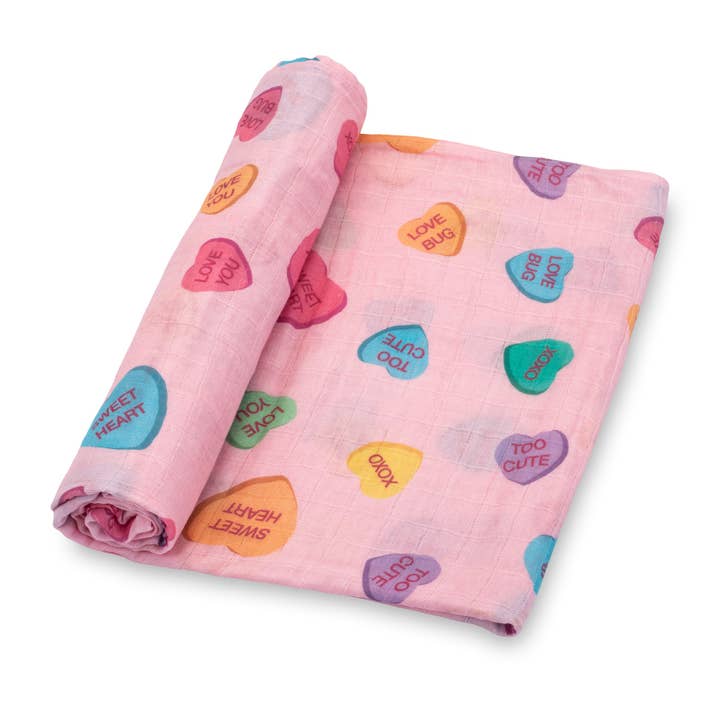 Muslin Swaddle Blanket | Love Notes