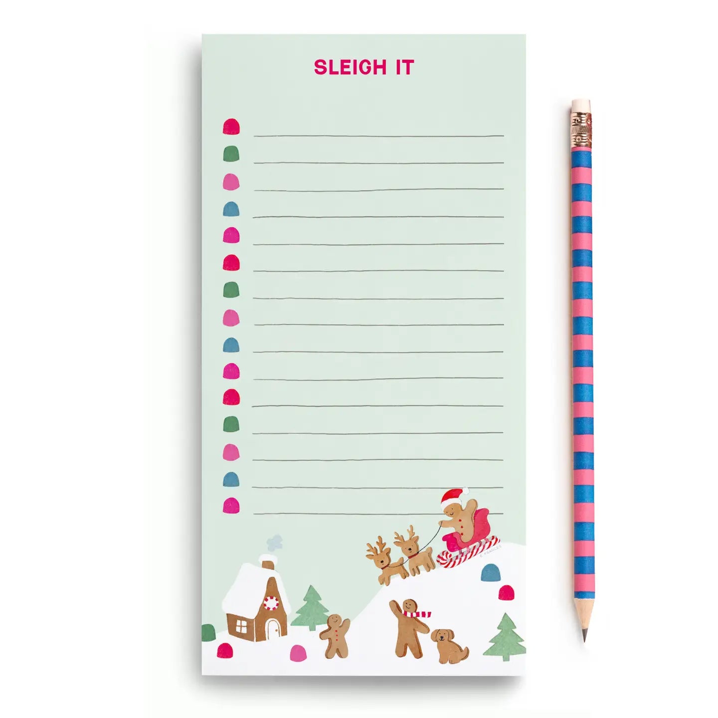 Market List Notepad | Sleigh It Gingerbread