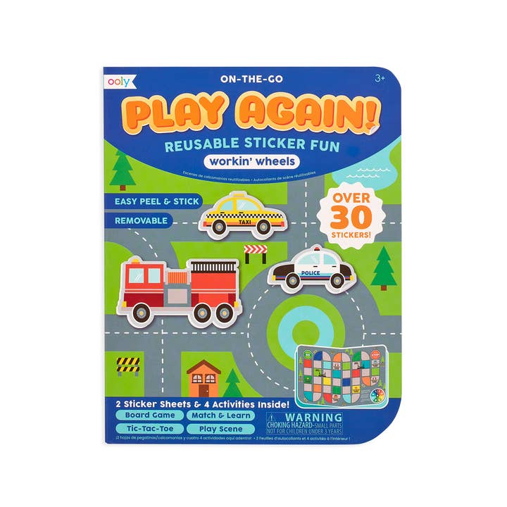 Play Again! Mini On-The-Go Activity Kit | Working Wheels