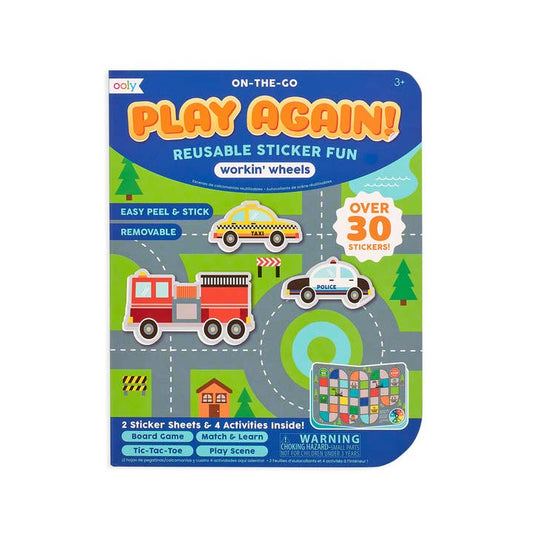 Play Again! Mini On-The-Go Activity Kit | Working Wheels