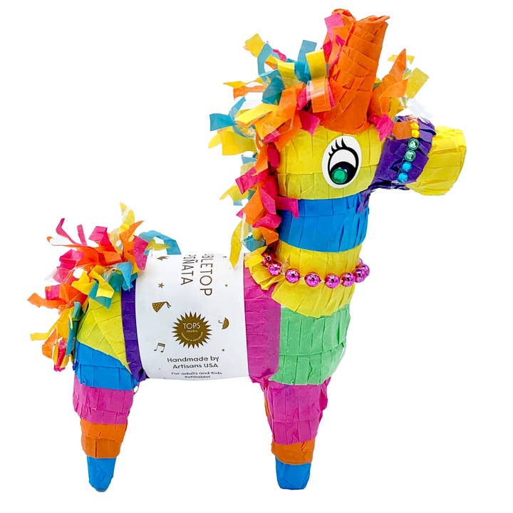 Refillable Tabletop Pinata | Donkey | Assorted Colors