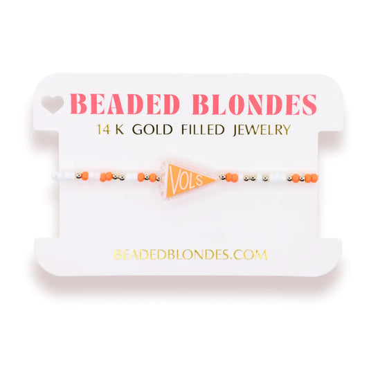 Tennessee Flag Bracelet | Colored Beads