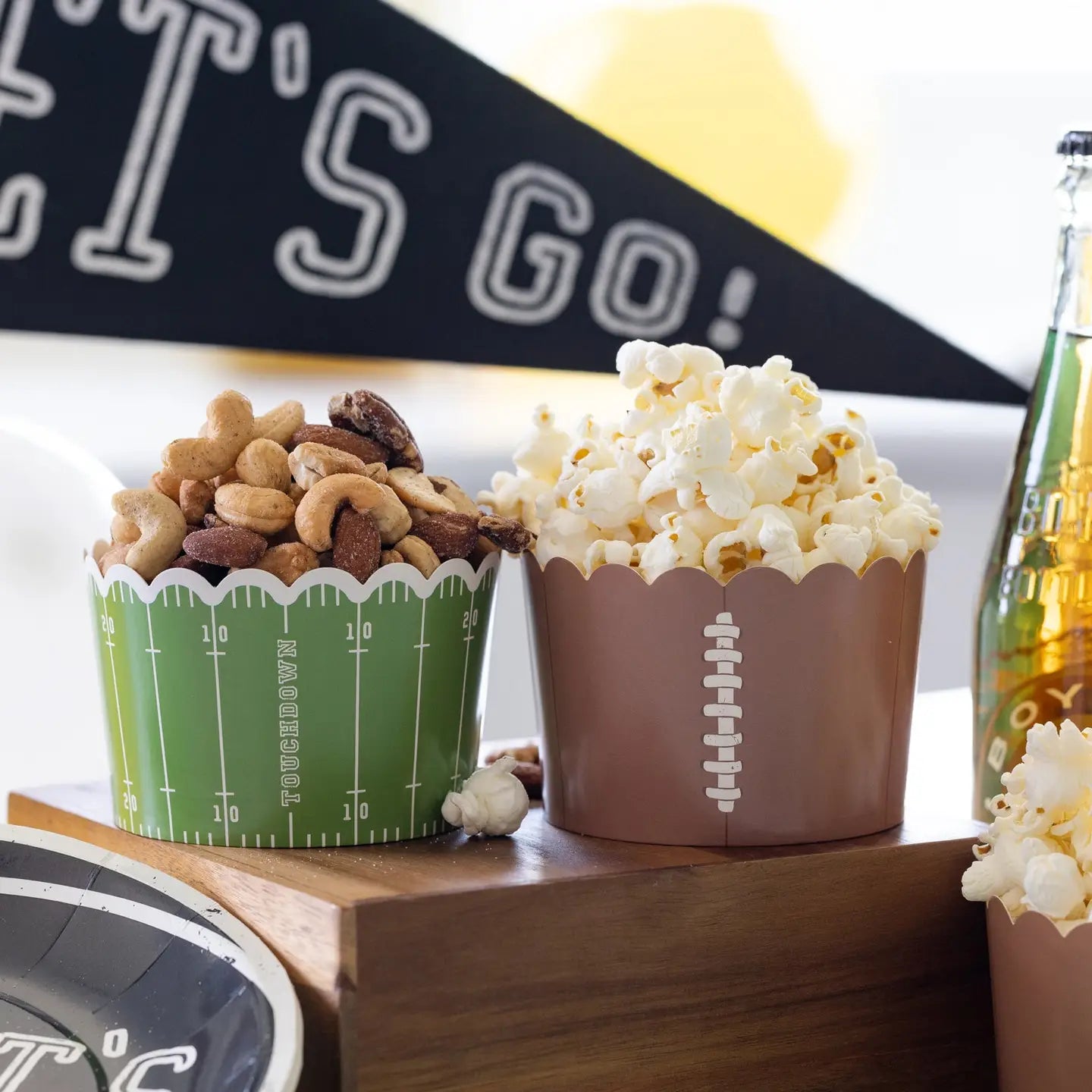 Football Jumbo Snack Cups