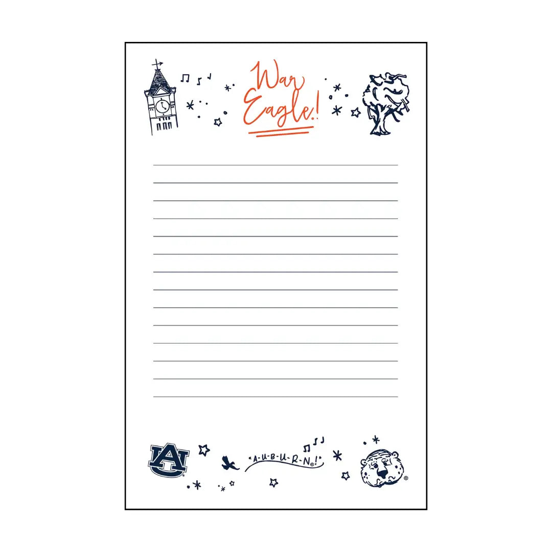 Auburn Confetti Notepad