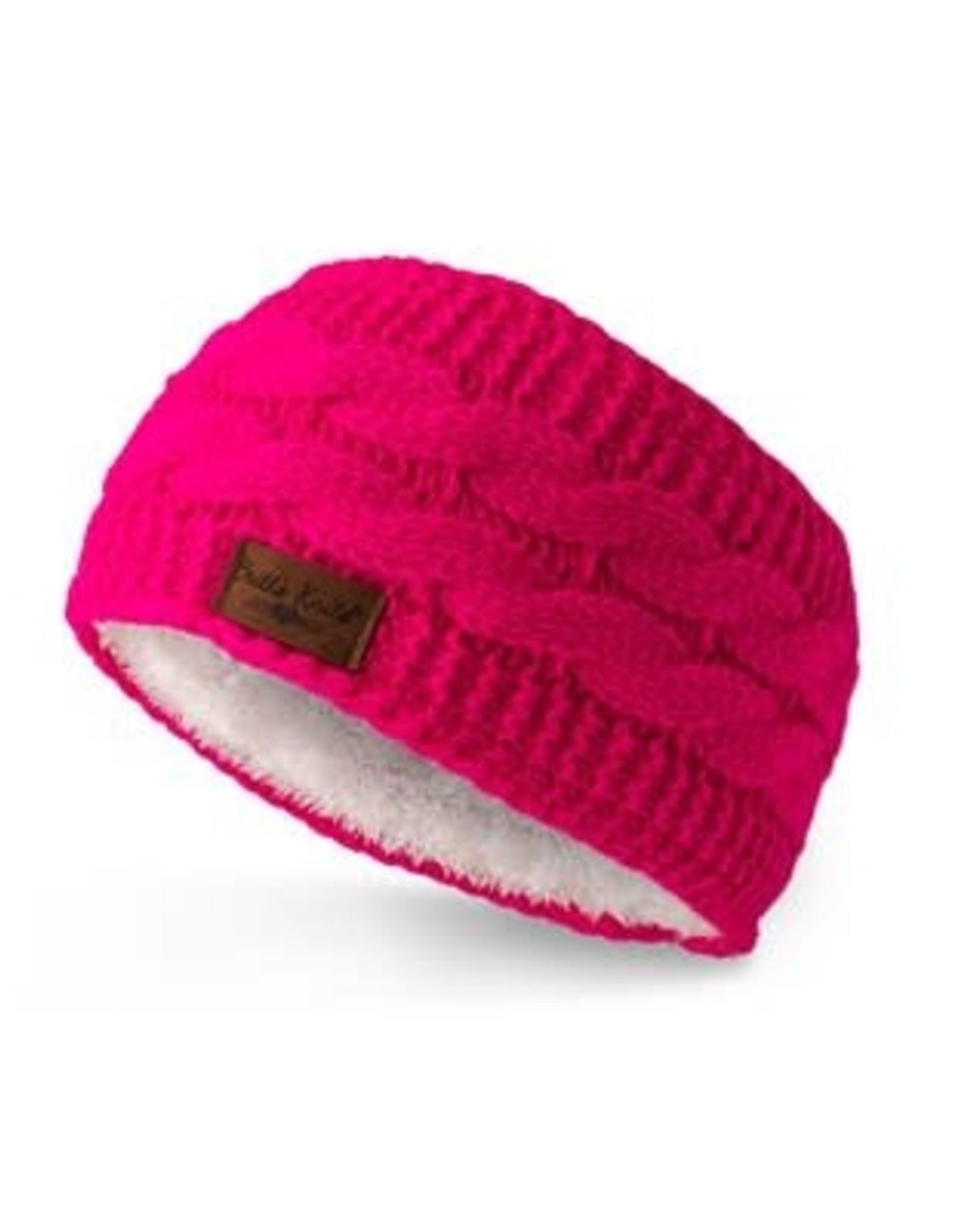 Pink Knit Head-warmer