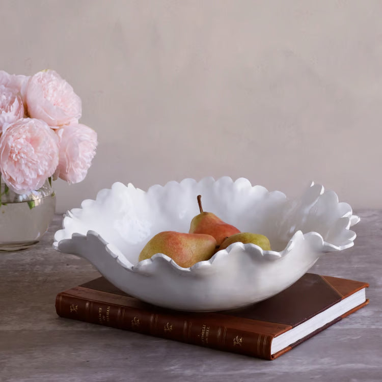 VIDA Colette Large Bowl | White
