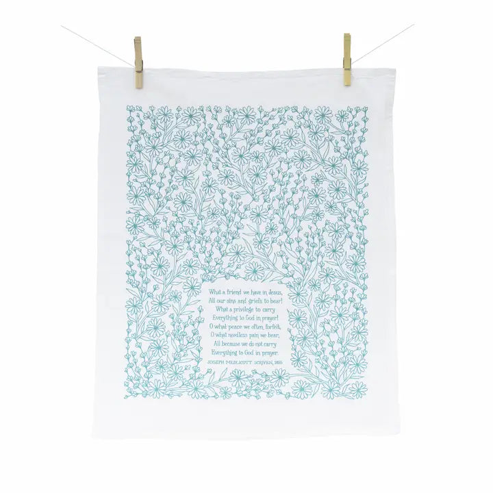 Tea Towel | What A Friend Hymn