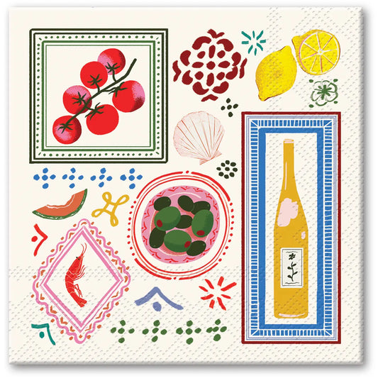 Mediterranea Destinations Beverage Napkins