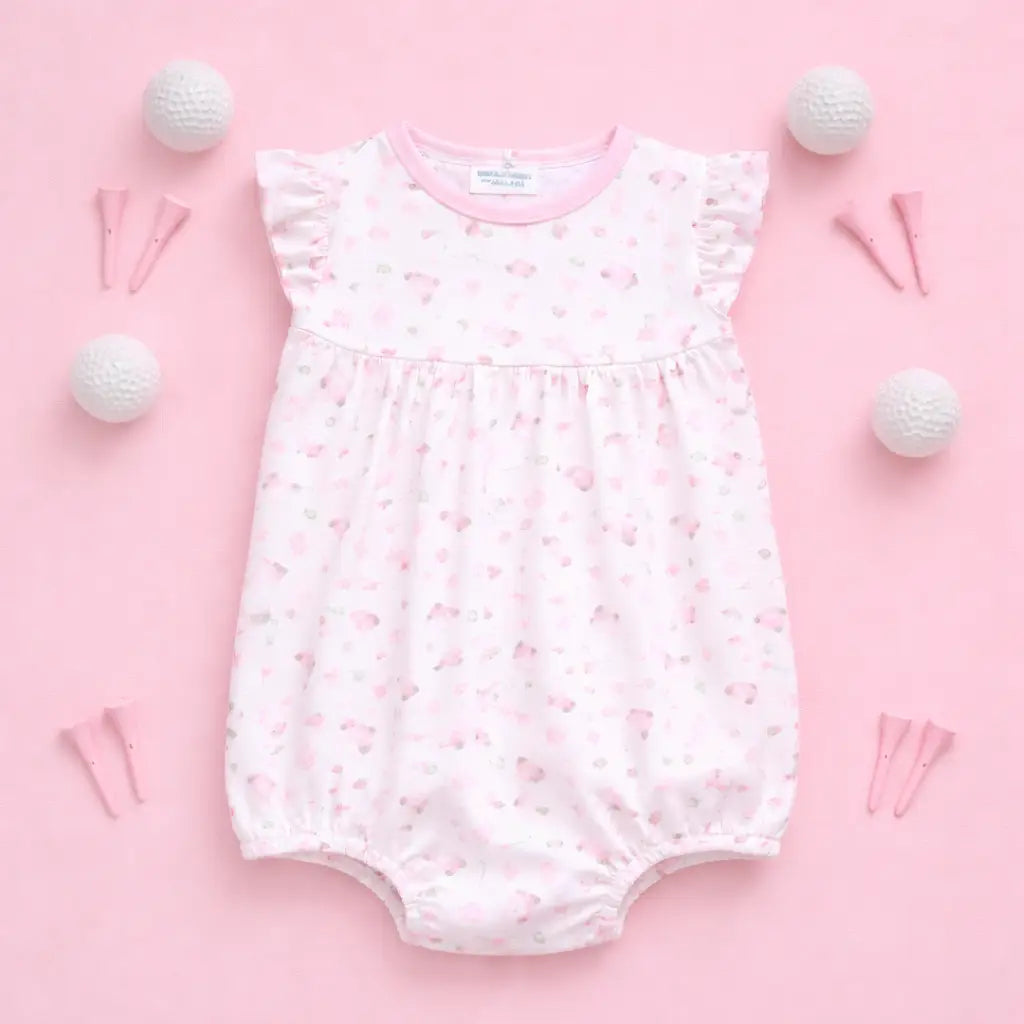 Little Golfer Print Bubble | Pink