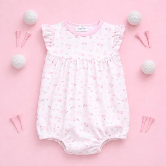 Little Golfer Print Bubble | Pink