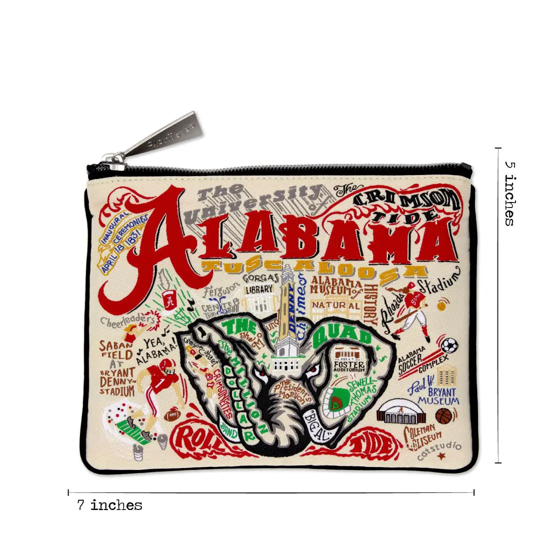 Alabama University Collegiate Zip Pouch