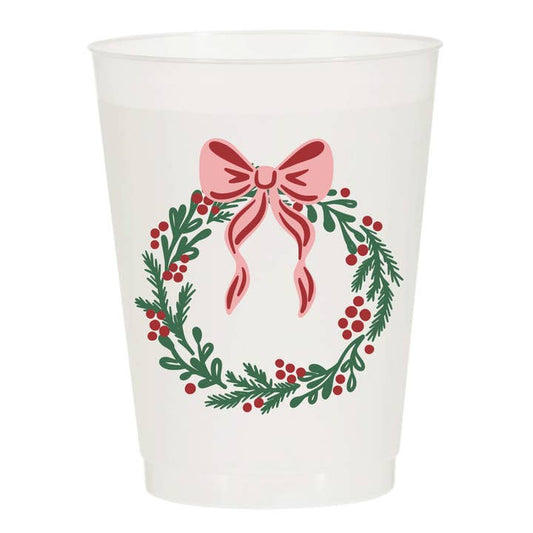 Frosted Cups | Modern Christmas Wreath