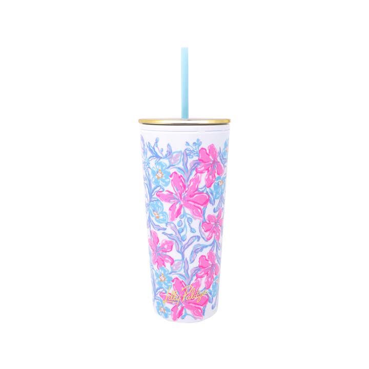 Tumbler with Straw | Beachside Haven