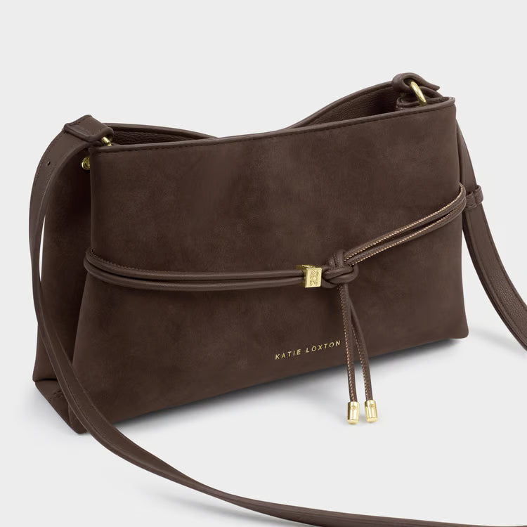 Lori Crossbody Bag | Bitter Chocolate Suedette