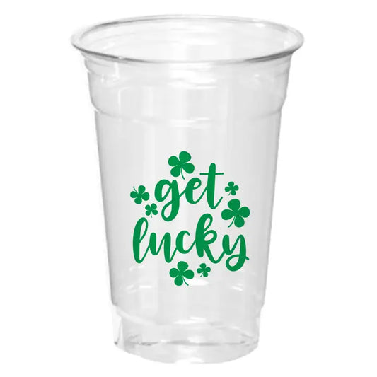 St. Patrick's Day Disposable Cups | Get Lucky
