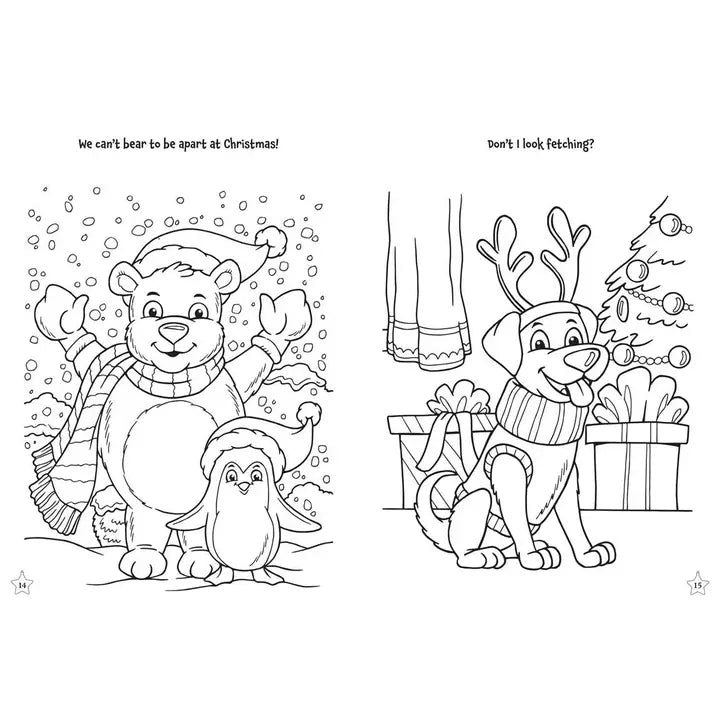 Coloring & Activity Book | Cutie Critters' Christmas