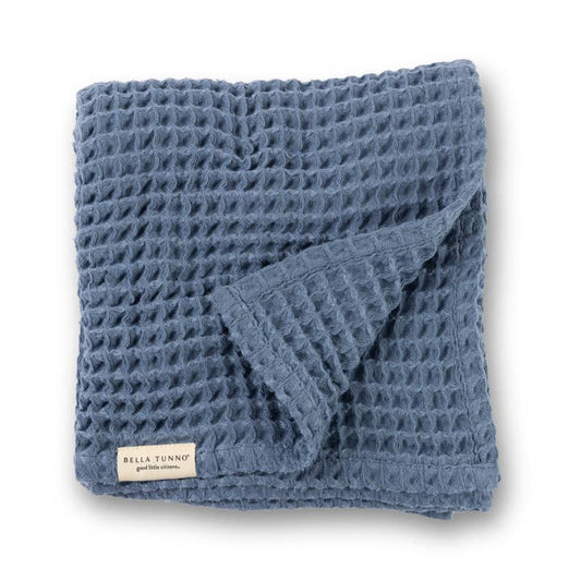 Waffle Baby Blanket | Rain Blue