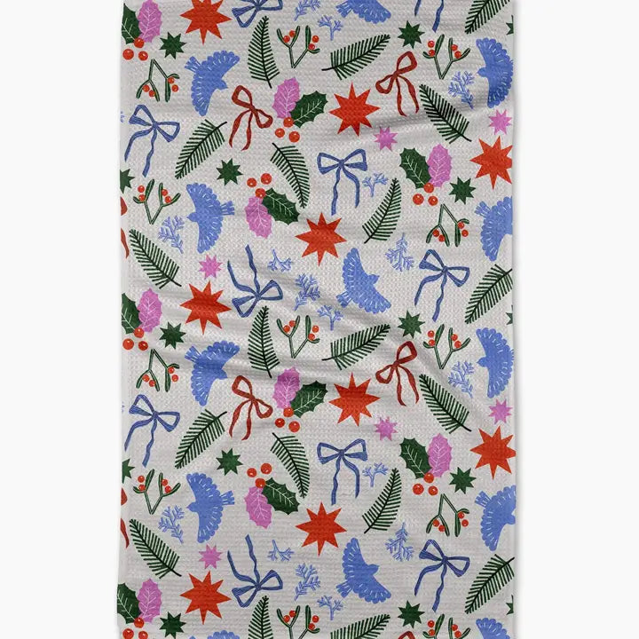 Tea Towel | Christmas Garden Party
