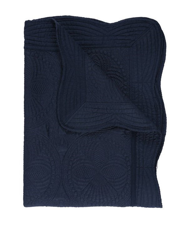 Quilted Blanket - Navy