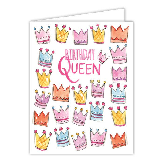 Greeting Card | Birthday Queen Crowns