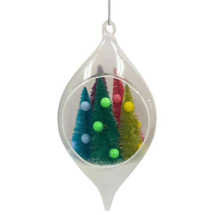 Candy Tree Forest Frosted Finial Ornament